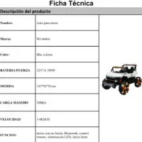 FICHA TECNICA