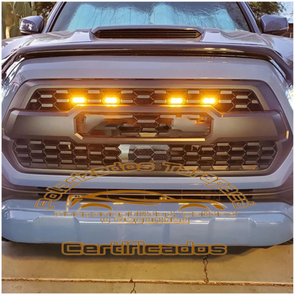 Luz LED Tipo Raptor – Set de 4 Piezas con Mica ambar