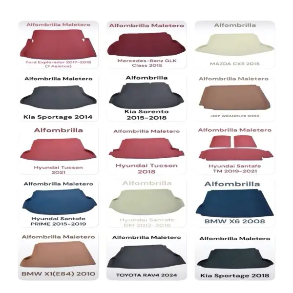 Alfombrillas de Maletero Personalizadas para Autos – Modelos Exclusivos