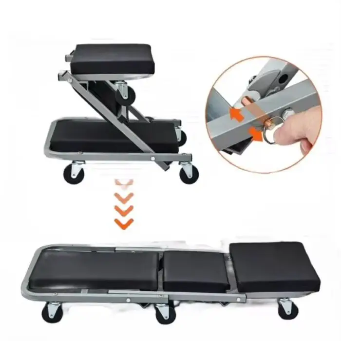 Camilla Plegable 2 en 1 con Ruedas – Silla y Cama Mecánica