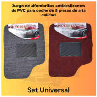 Alfombrillas antideslizantes de PVC para coche de 5 piezas de alta calidad (1)