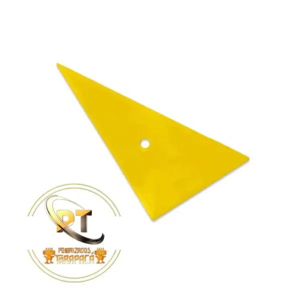 Second image of Espátula Triangular Multiángulo – Goma Rígida Amarilla