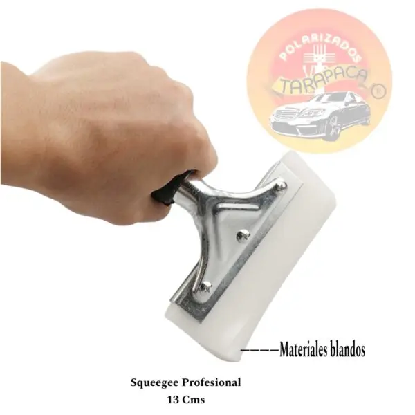 Second image of Squeegee Profesional de 13 cm con Goma Blanca