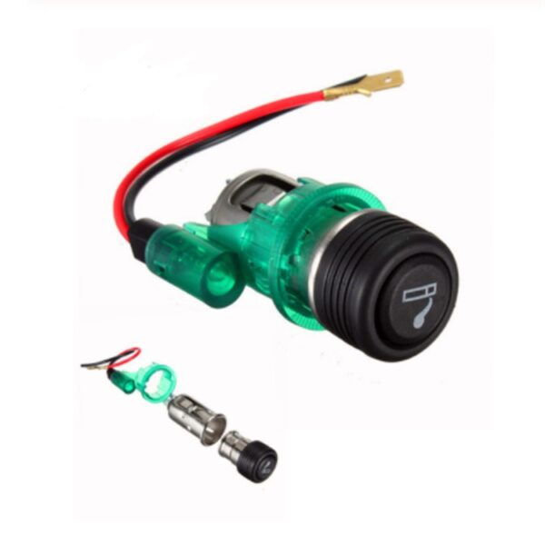 Second image of Encendedor Metálico Universal 12V – Conjunto Completo con Cableado
