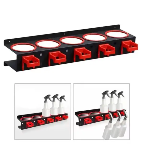Soporte Organizador Metálico para Botellas y Herramientas
